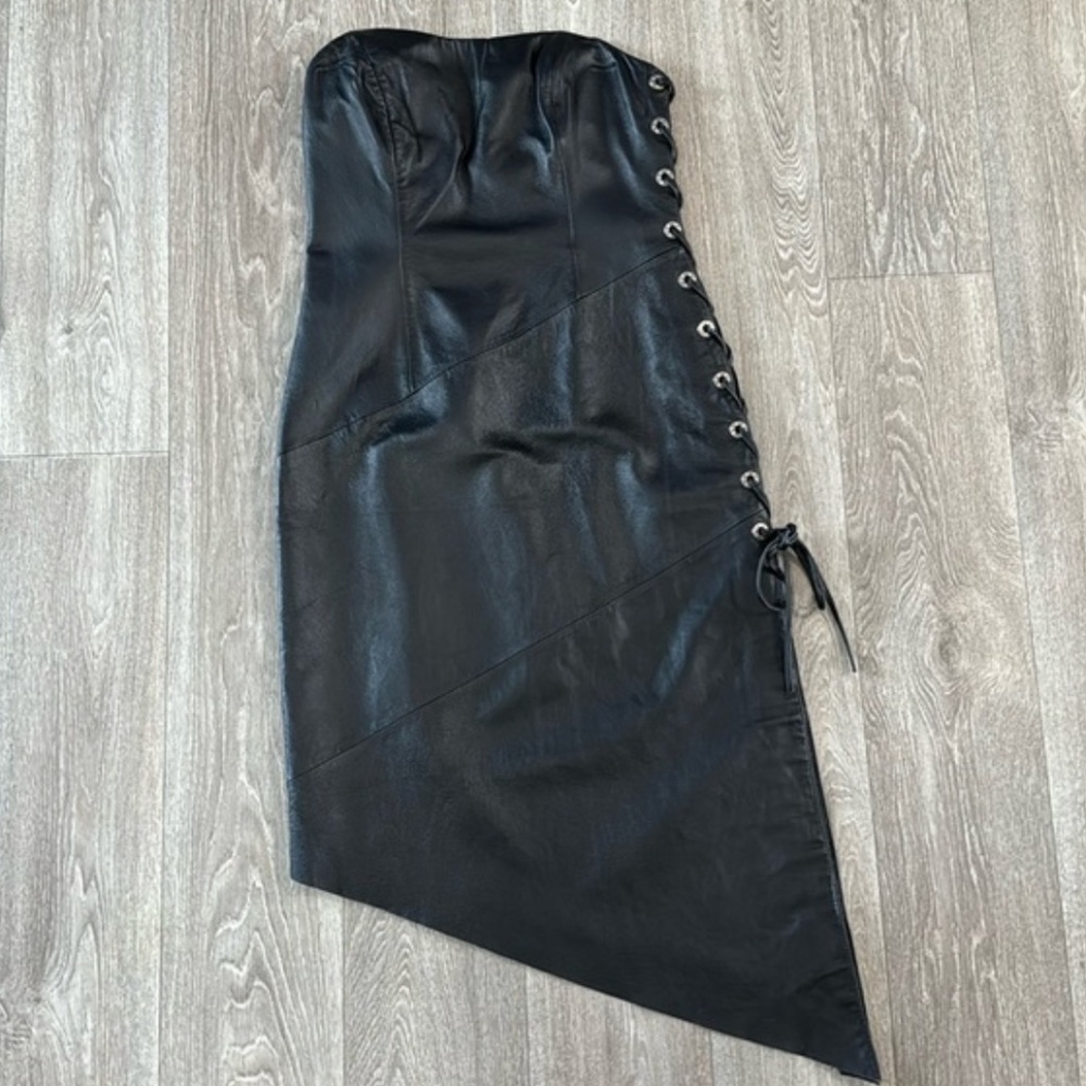 Vintage Newport News leather dress women’s sz 10